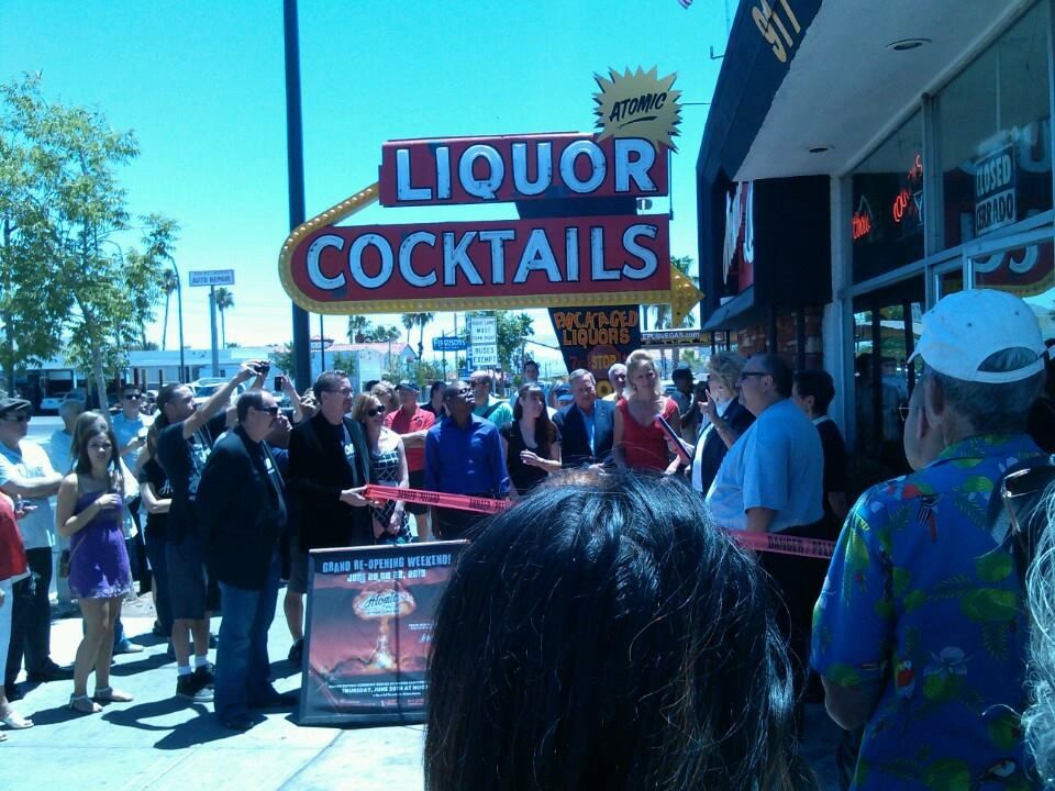 Neon bar scene