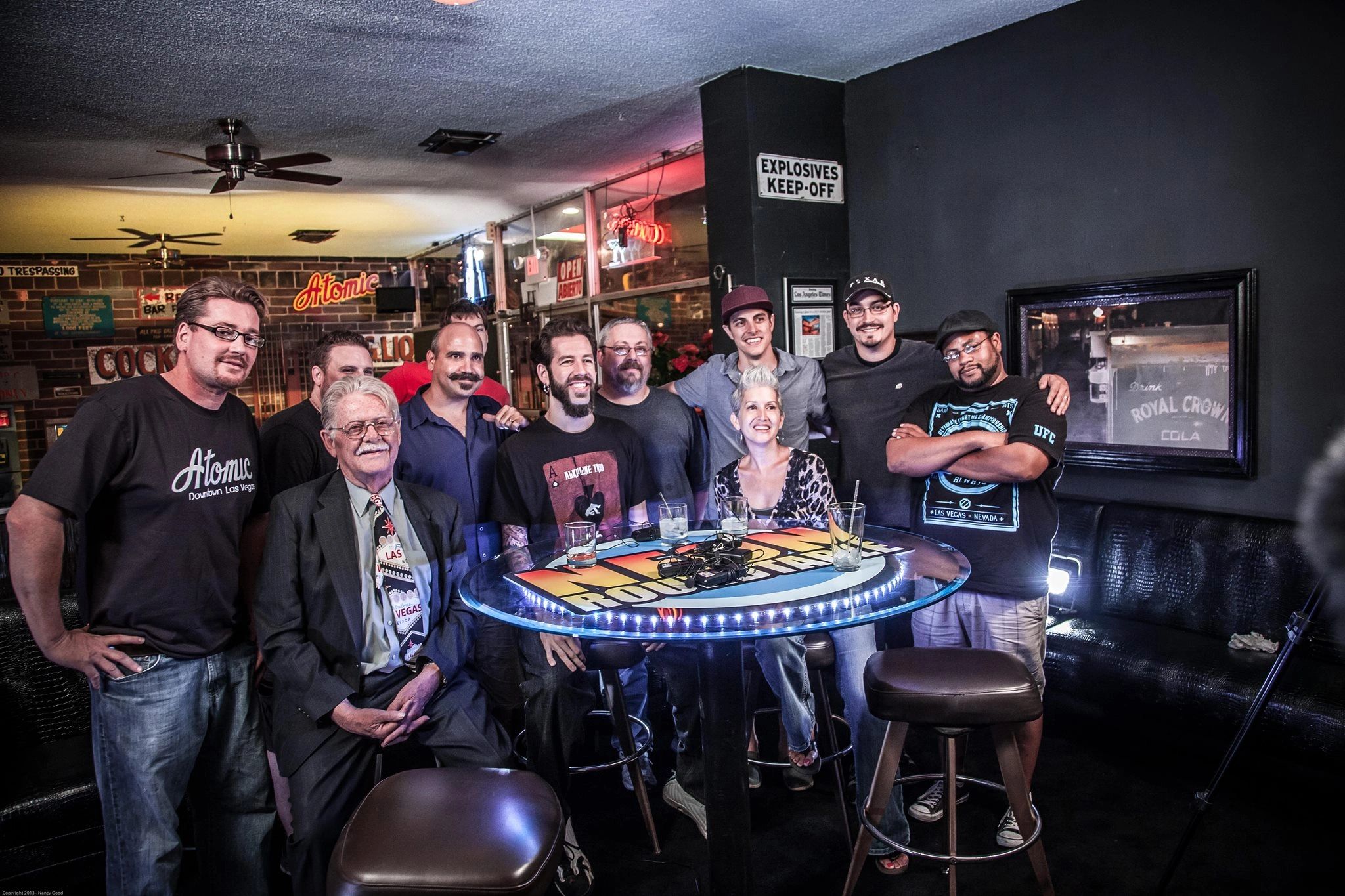 Atomic bar group photo