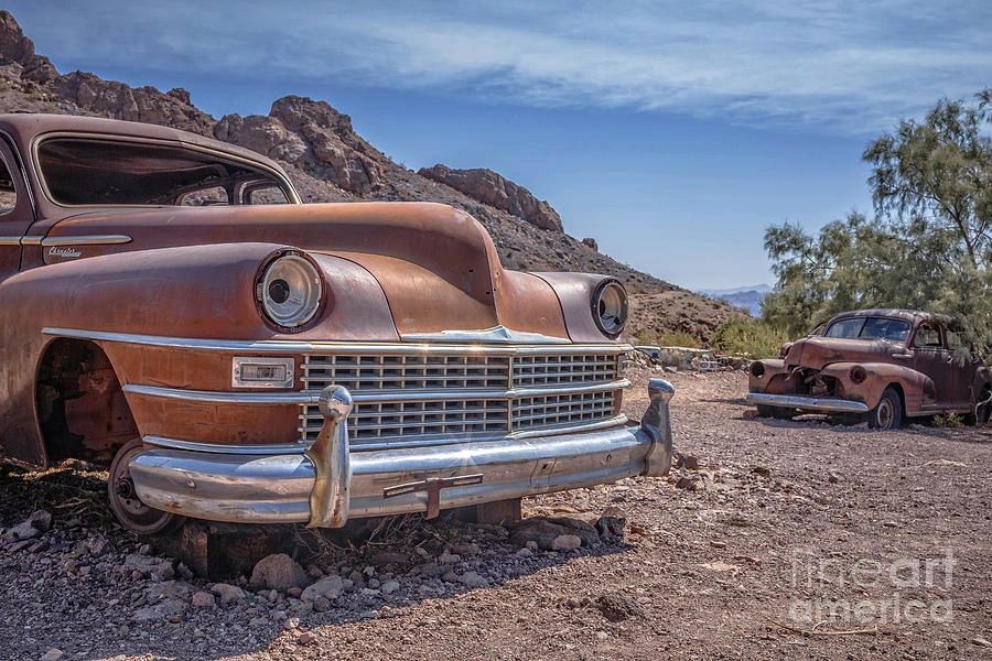 Vintage desert cars — Beatty, Nevada