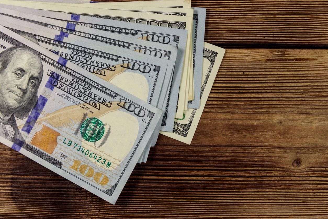 Hundred dollar bills