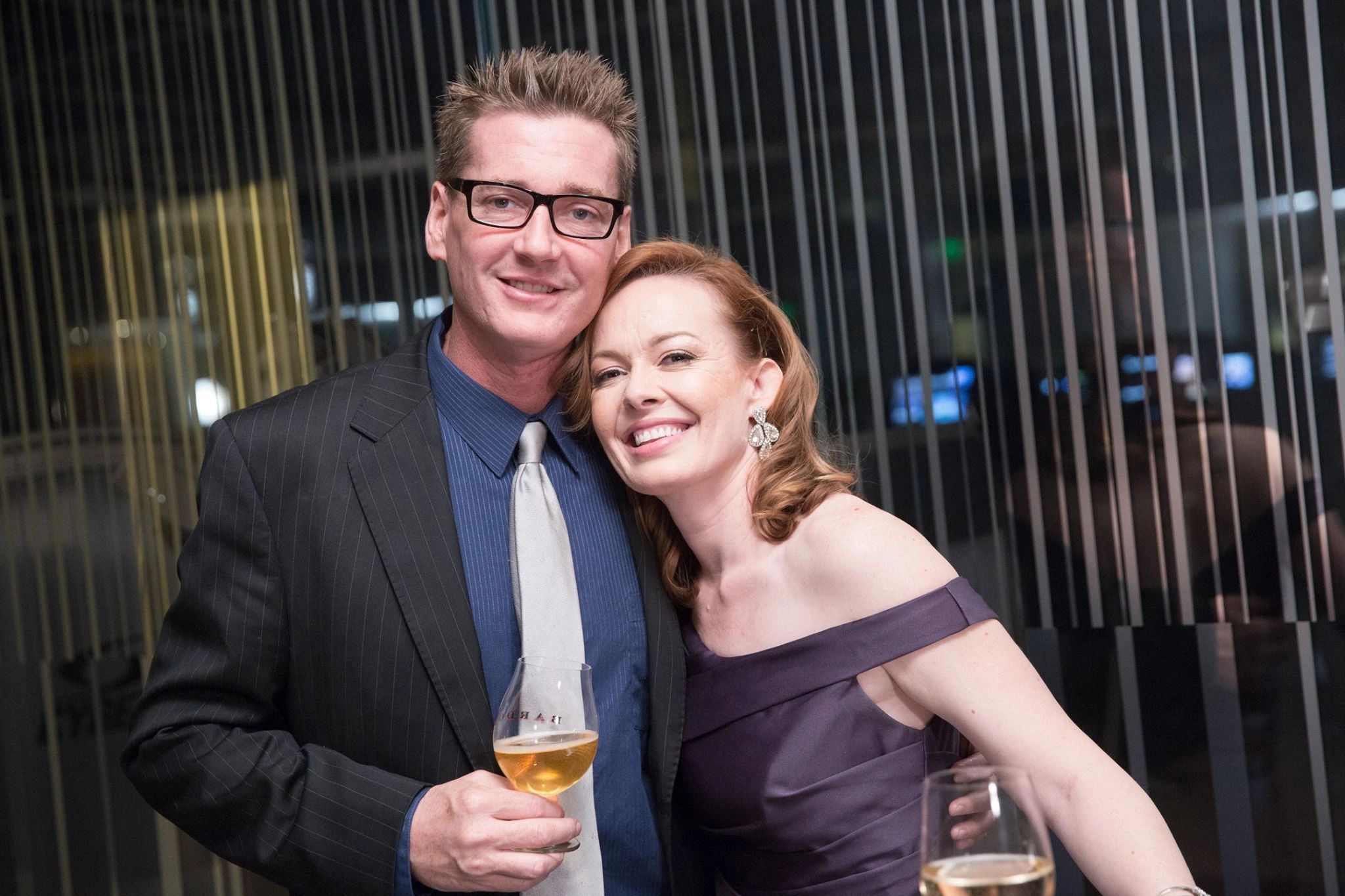 Couple at formal event